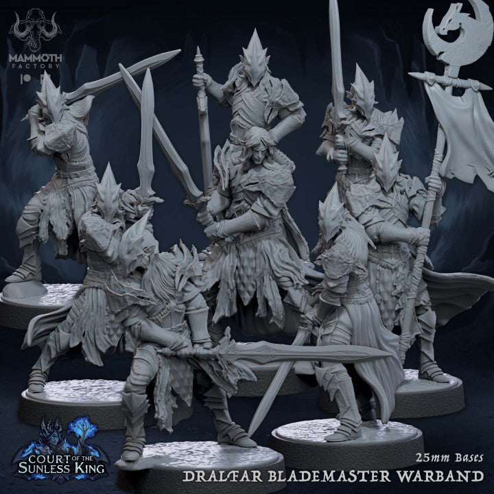 Elf Fighter Blademaster Swordmaster | Medium | Mammoth Factory | D&D DnD Pathfinder Miniature