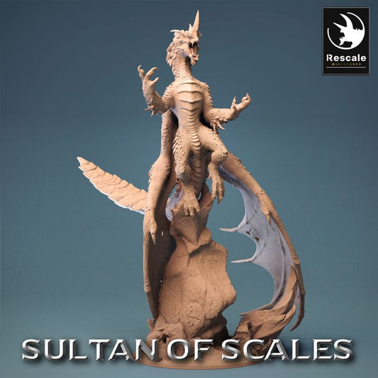 Legendary Chromatic Blue Dragon - Regal (100mm Base)