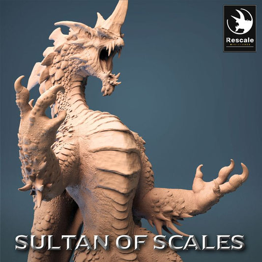 Legendary Chromatic Blue Dragon - Regal (100mm Base)