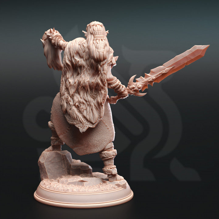 Hobgoblin Barbarian Leader Miniature | Medium | DM Stash | D&D DnD Pathfinder Miniature