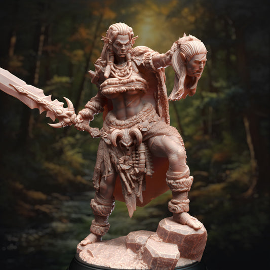 Hobgoblin Barbarian Leader Miniature | Medium | DM Stash | D&D DnD Pathfinder Miniature