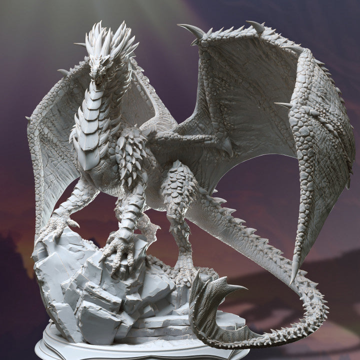Ancient Bronze Dragon - Majestic (100mm Base)