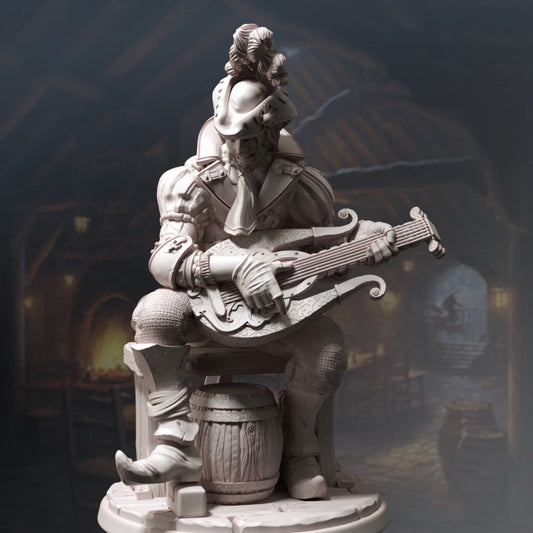 Half-Elf Bard Miniature Medium | DM Stash | D&D DnD Pathfinder Miniature