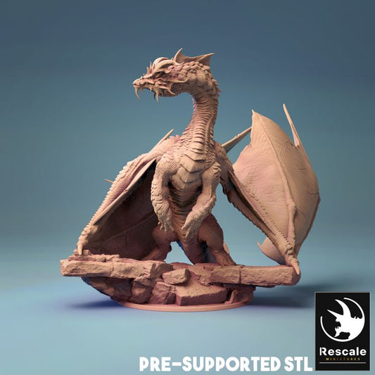 Elder Brine Dragon - Majestic (100mm Base)