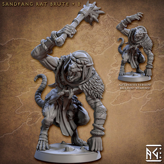 Sandfang Rat Brute Monstrosity Mini | Medium | Artisan Guild | D&D DnD Pathfinder Miniature