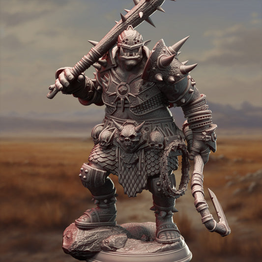 Orc War Captain Leader Miniature | Medium | DM Stash | D&D DnD Pathfinder Miniature