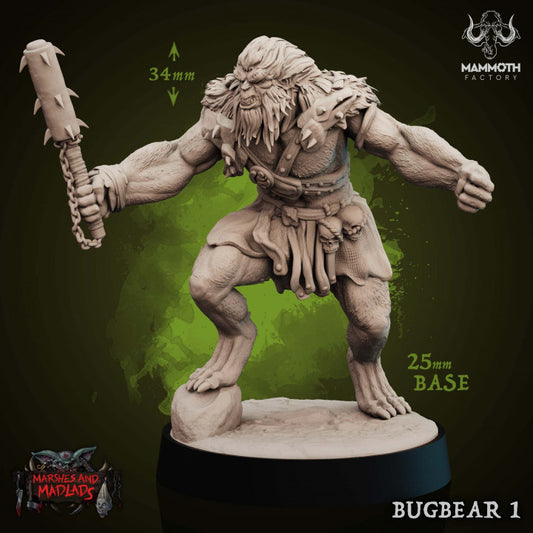 Bugbear Warrior - Aggressive (25mm Base)