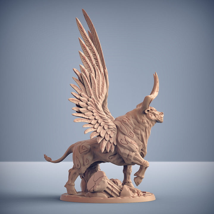Winged Bull Celestial Guardian Beasts | Gargantuan | Artisan Guild | D&D DnD Pathfinder Miniature