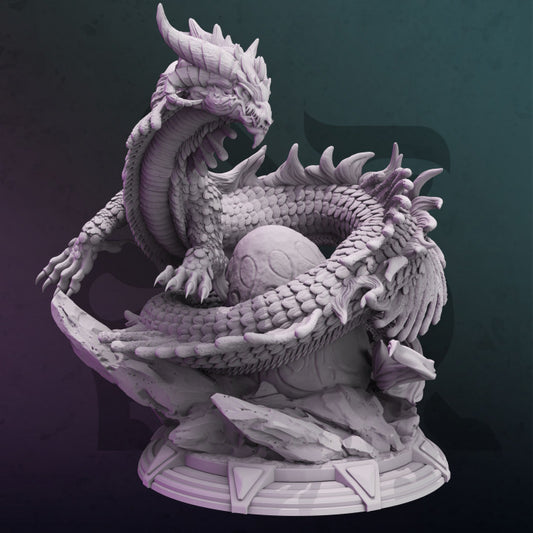 Eastern Arcane Dragon Elemental Magic | Huge | DM Stash | D&D DnD Pathfinder Miniature