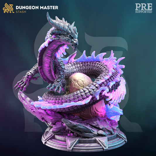 Eastern Arcane Dragon Elemental Magic | Huge | DM Stash | D&D DnD Pathfinder Miniature