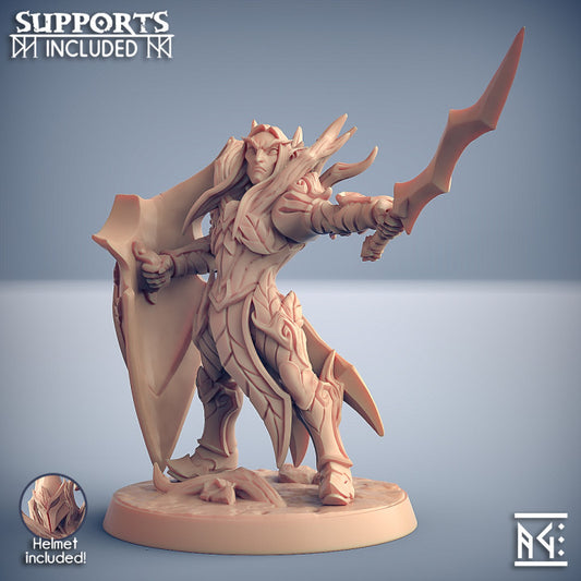 Sylvan Knight Elf Paladin Fighter | Medium | Artisan Guild | D&D DnD Pathfinder Miniature