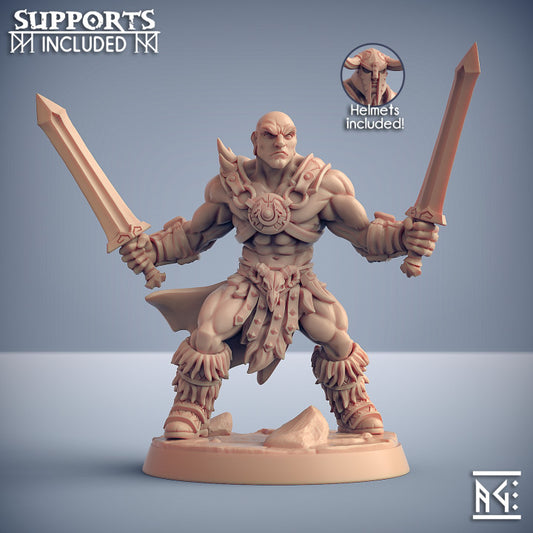 Dragonpeak Barbarian - Dual Wield (25mm Base)