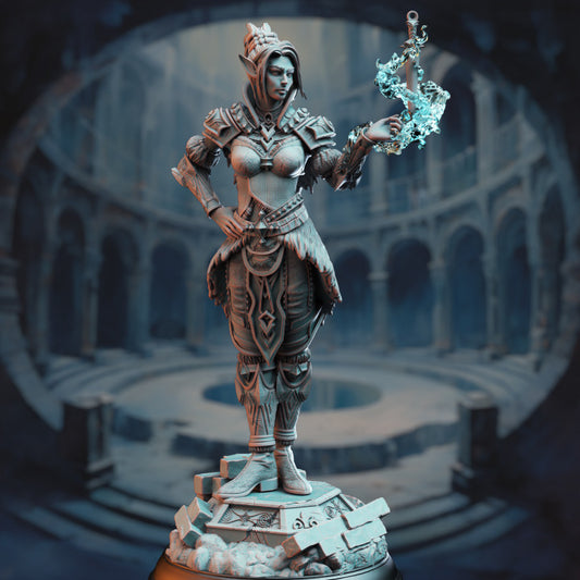 Half Elf Rogue - Magic (25mm Base)