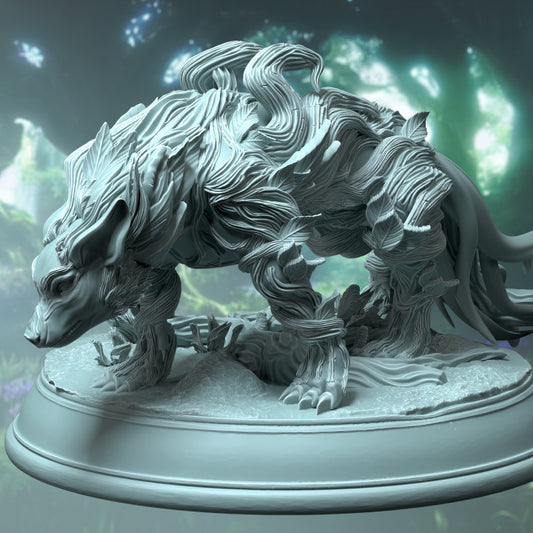 Fey Touched Hound - Standing (50mm Base)