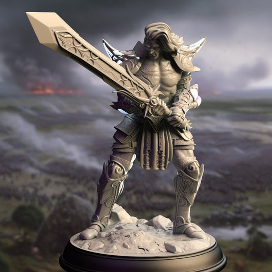 Arcane Infused Barbarian - Charging (25mm Base)