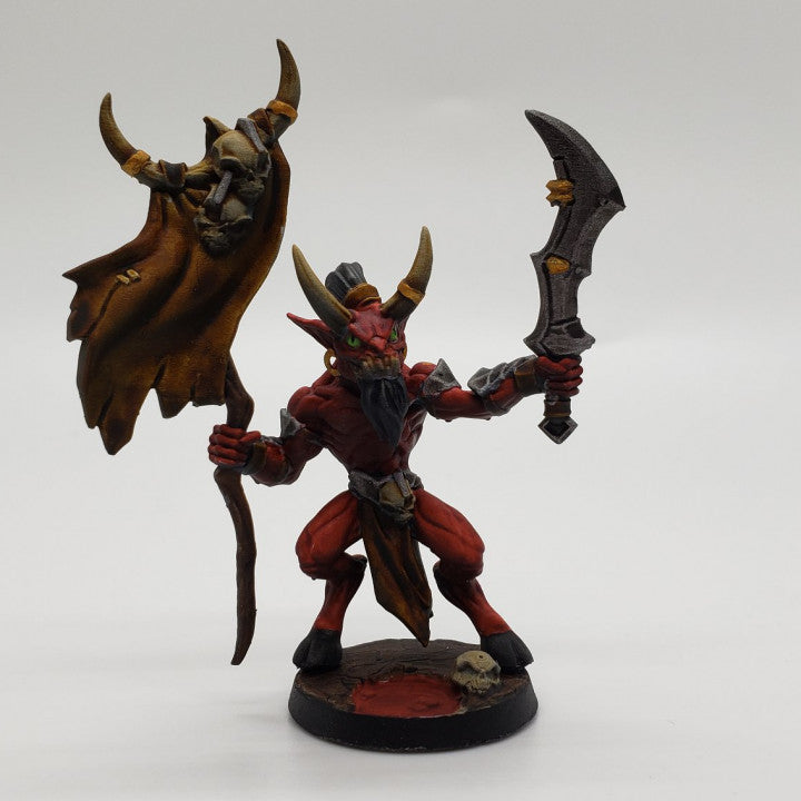 Imp Demon Banner Bearer | Medium | Artisan Guild | D&D DnD Pathfinder Miniature
