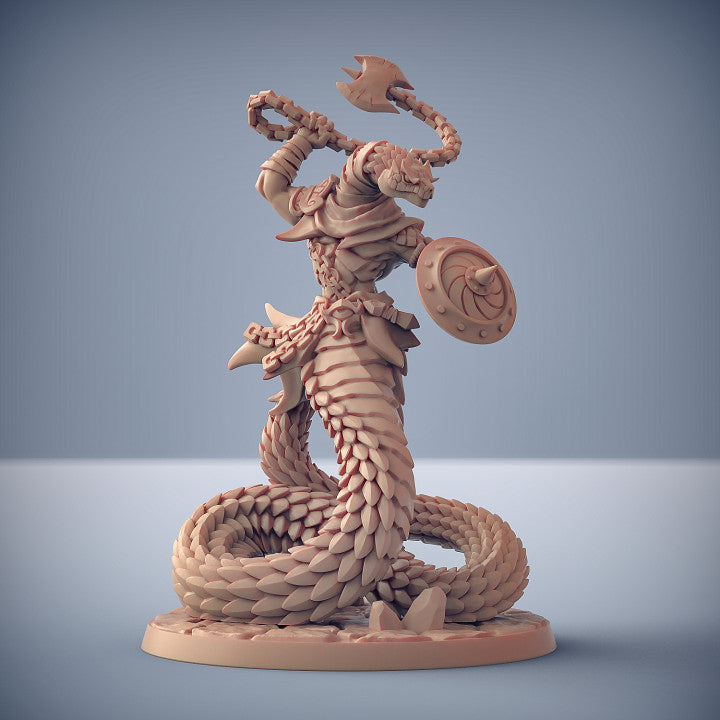 Snake Warrior Monstrosities Fighter | Large | Artisan Guild | D&D DnD Pathfinder Miniature