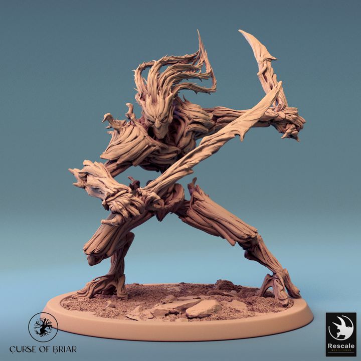 Collection Treefolk Barkclad Guardian Protector | Large | Rescale Miniatures | D&D DnD Pathfinder Miniature