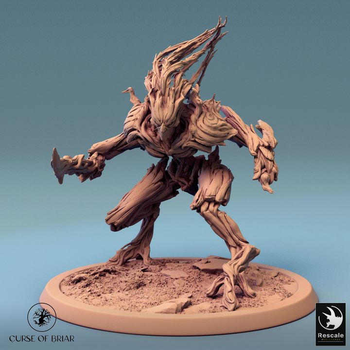 Collection Treefolk Barkclad Guardian Protector | Large | Rescale Miniatures | D&D DnD Pathfinder Miniature