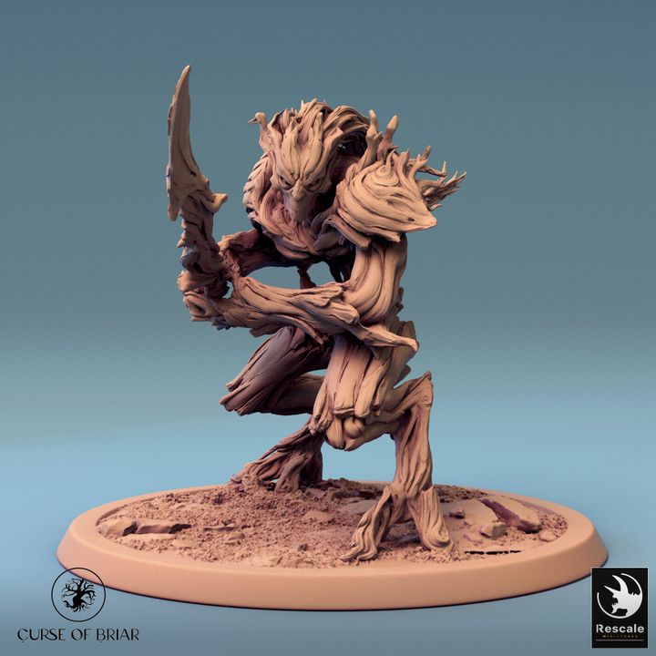 Collection Treefolk Barkclad Guardian Protector | Large | Rescale Miniatures | D&D DnD Pathfinder Miniature