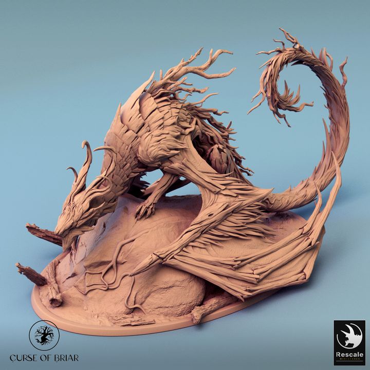 Briar Dragon - Prowling (100mm Base)