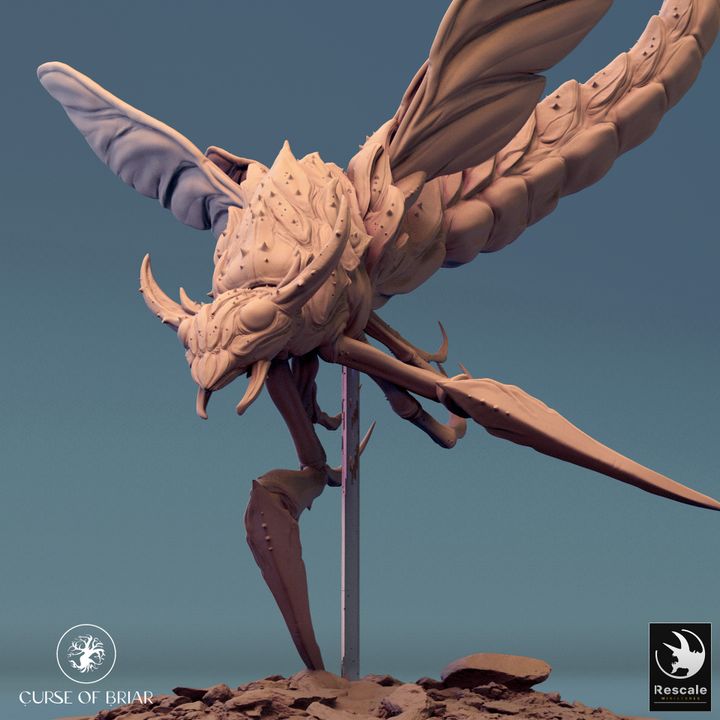 Sky Cutter Fly Insect Beast Monster | Large | Rescale Miniatures | D&D DnD Pathfinder Miniature