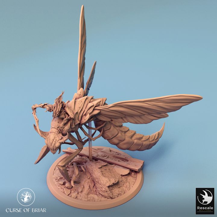 Sky Cutter Insect Monster Miniature | Large | Rescale Miniatures | D&D DnD Pathfinder Miniature
