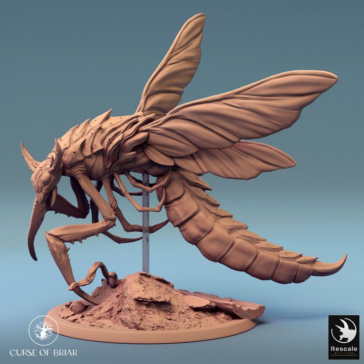 Sky Cutter Insect Monster Miniature | Large | Rescale Miniatures | D&D DnD Pathfinder Miniature