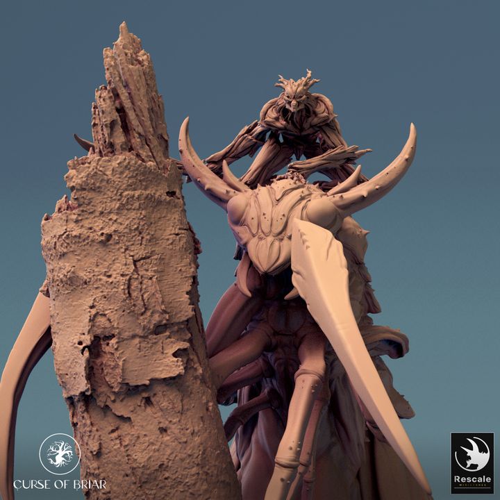 Sky Cutter Tree Insectoid Monstrosities Plants Large | Rescale Miniatures | D&D DnD Pathfinder Miniature
