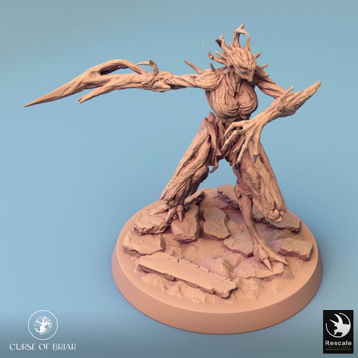 Collection Wood Fey Guardian Miniature | Large | Rescale Miniatures | D&D DnD Pathfinder Miniature