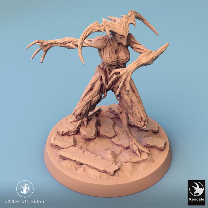Collection Wood Fey Guardian Miniature | Large | Rescale Miniatures | D&D DnD Pathfinder Miniature