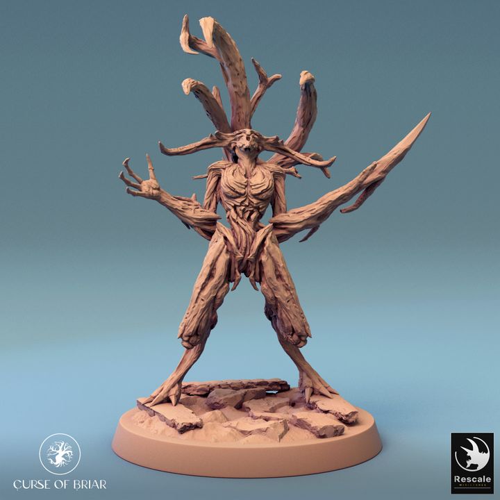 Collection Wood Fey Guardian Miniature | Large | Rescale Miniatures | D&D DnD Pathfinder Miniature