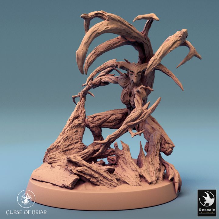 Collection Wood Fey Guardian Miniature | Large | Rescale Miniatures | D&D DnD Pathfinder Miniature