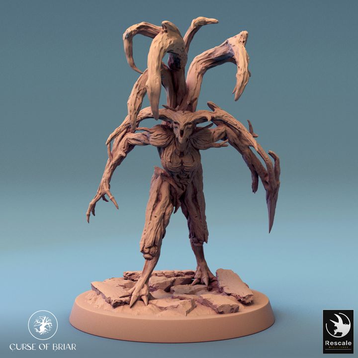 Collection Wood Fey Guardian Miniature | Large | Rescale Miniatures | D&D DnD Pathfinder Miniature