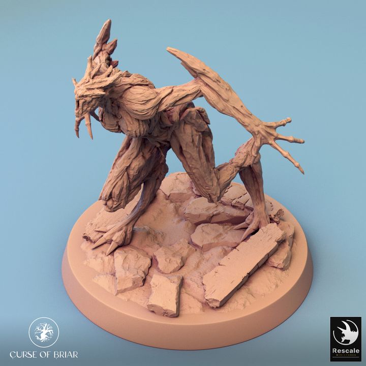Collection Wood Fey Guardian Miniature | Large | Rescale Miniatures | D&D DnD Pathfinder Miniature