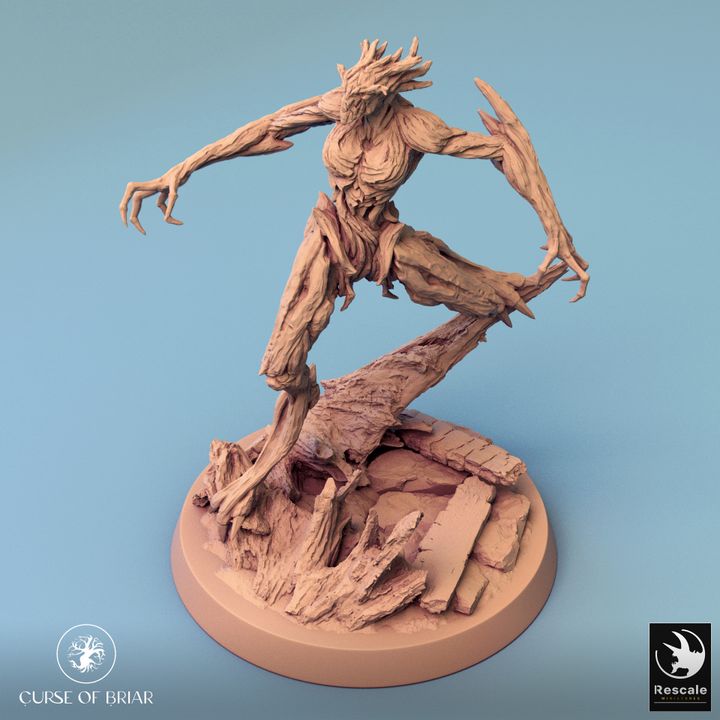 Collection Wood Fey Guardian Miniature | Large | Rescale Miniatures | D&D DnD Pathfinder Miniature
