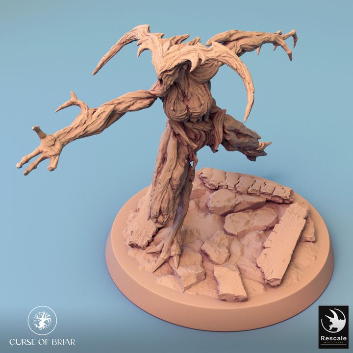 Collection Wood Fey Guardian Miniature | Large | Rescale Miniatures | D&D DnD Pathfinder Miniature
