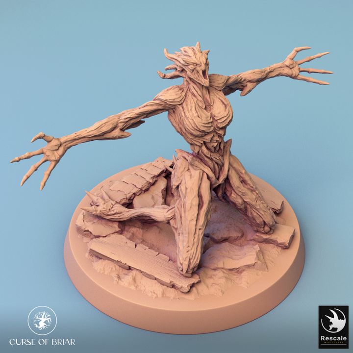 Collection Wood Fey Guardian Miniature | Large | Rescale Miniatures | D&D DnD Pathfinder Miniature