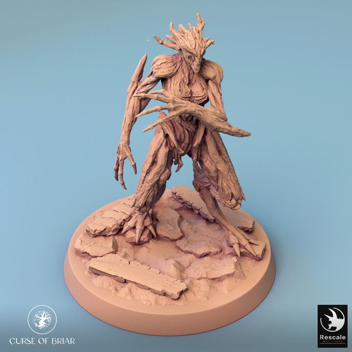Collection Wood Fey Guardian Miniature | Large | Rescale Miniatures | D&D DnD Pathfinder Miniature