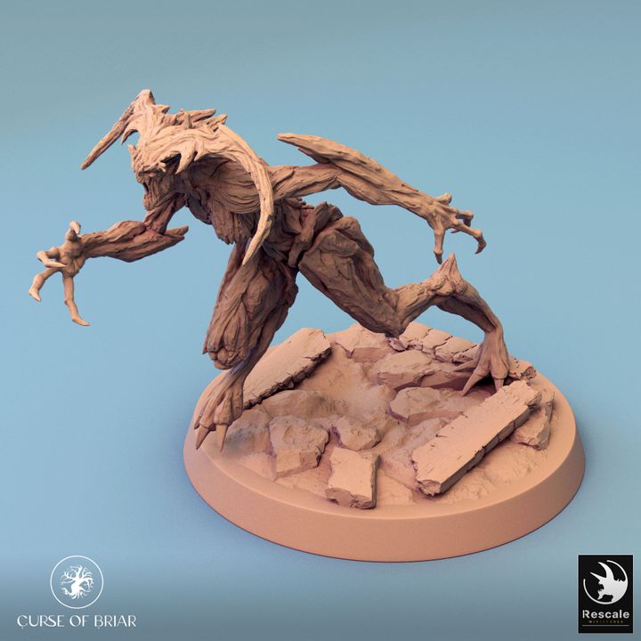 Collection Wood Fey Guardian Miniature | Large | Rescale Miniatures | D&D DnD Pathfinder Miniature