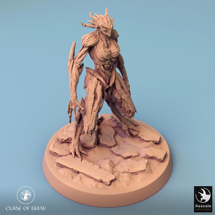 Collection Wood Fey Guardian Miniature | Large | Rescale Miniatures | D&D DnD Pathfinder Miniature