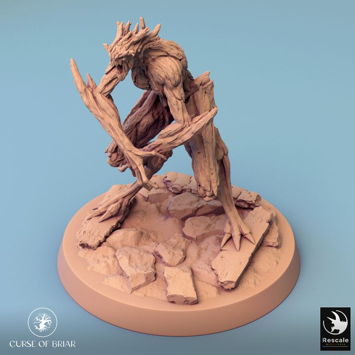Collection Wood Fey Guardian Miniature | Large | Rescale Miniatures | D&D DnD Pathfinder Miniature