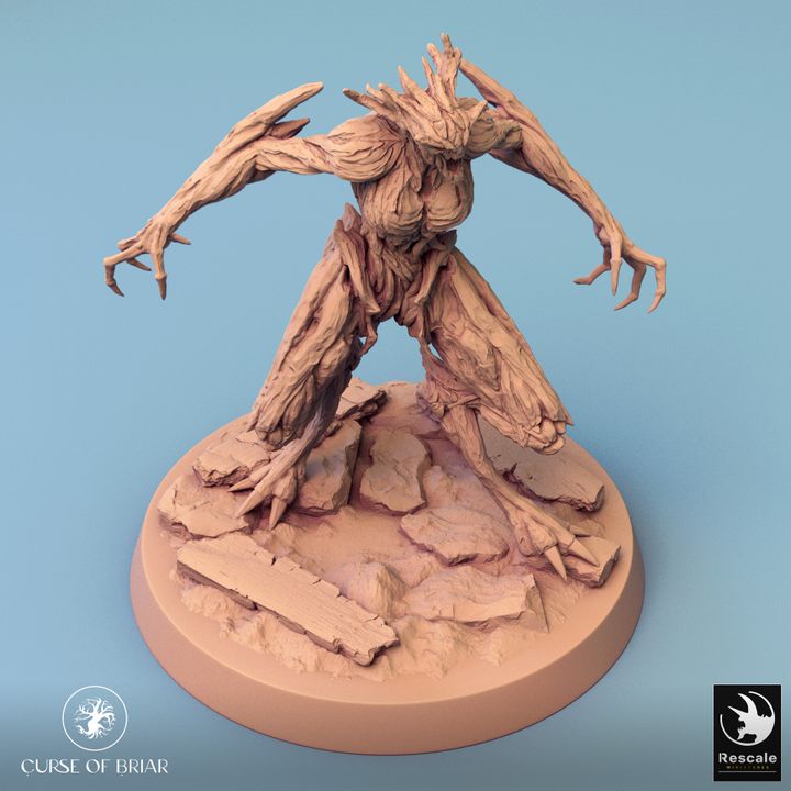 Collection Wood Fey Guardian Miniature | Large | Rescale Miniatures | D&D DnD Pathfinder Miniature