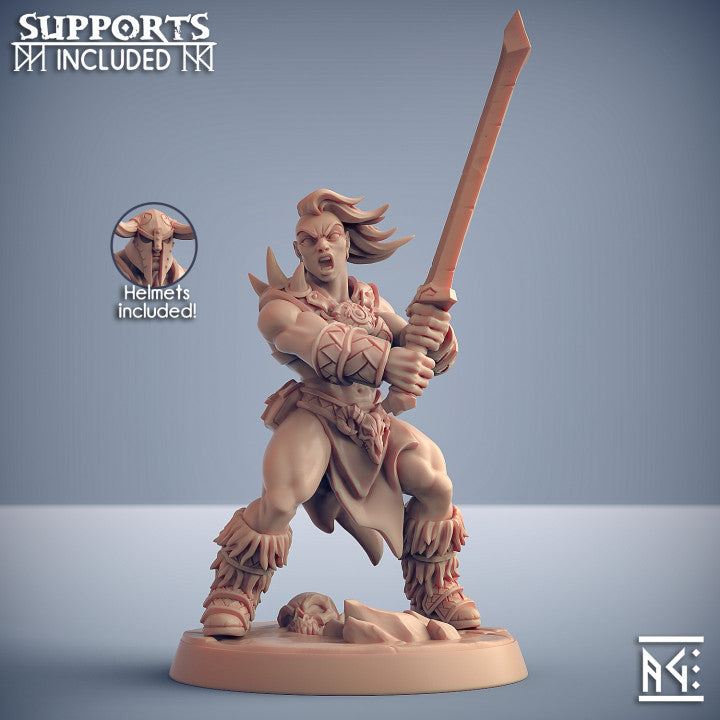 Dragonpeak Barbarian Warrior Dragonborn | Medium | Artisan Guild | D&D DnD Pathfinder Miniature