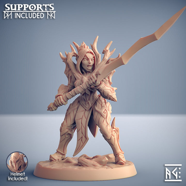 Elf Sylvan Knight Forest Protector | Medium | Artisan Guild | D&D DnD Pathfinder Miniature