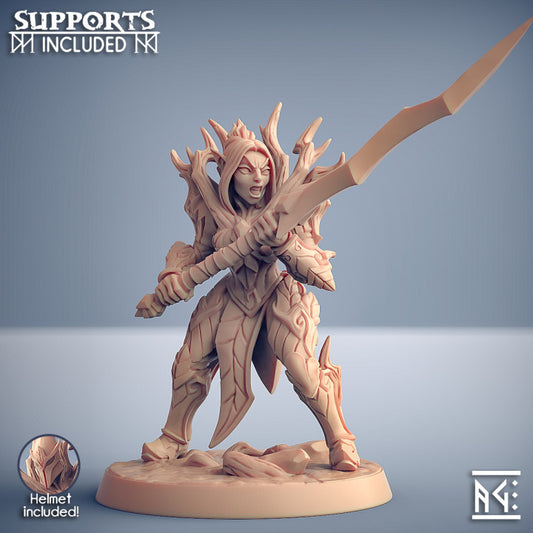 Elf Sylvan Knight Forest Protector | Medium | Artisan Guild | D&D DnD Pathfinder Miniature