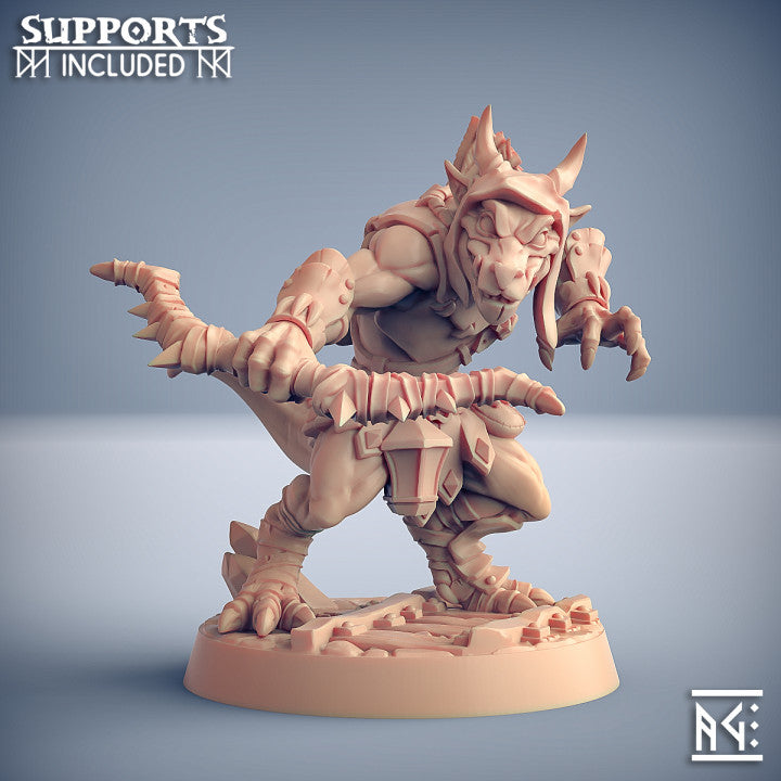 Plague-Mine Kobold Rogue Crouched | Medium | Artisan Guild | D&D DnD Pathfinder Miniature