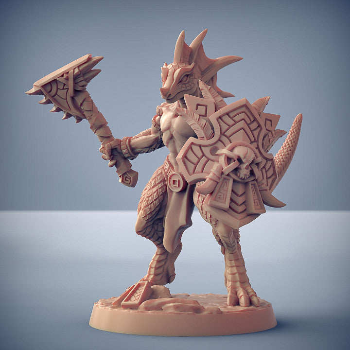 Lézard Gueule-d'Or - Archer (socle 25 mm)