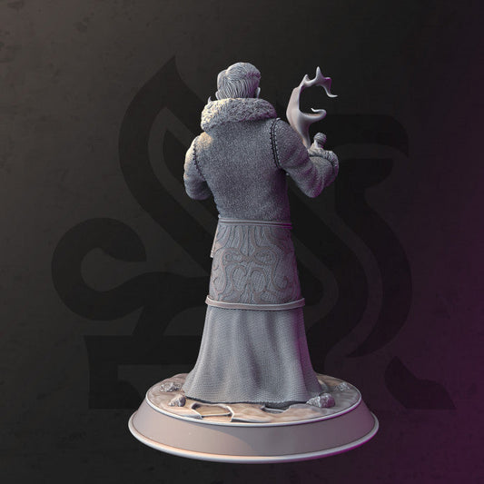 Halfling Snow Cleric Miniature Spellcaster (Medium) | DM Stash | Painting D&D DnD Tabletop Miniature Pathfinder 5e