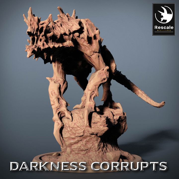 Hellhound Demon Fiends Monster | Large | Rescale Miniatures | D&D DnD Pathfinder Miniature